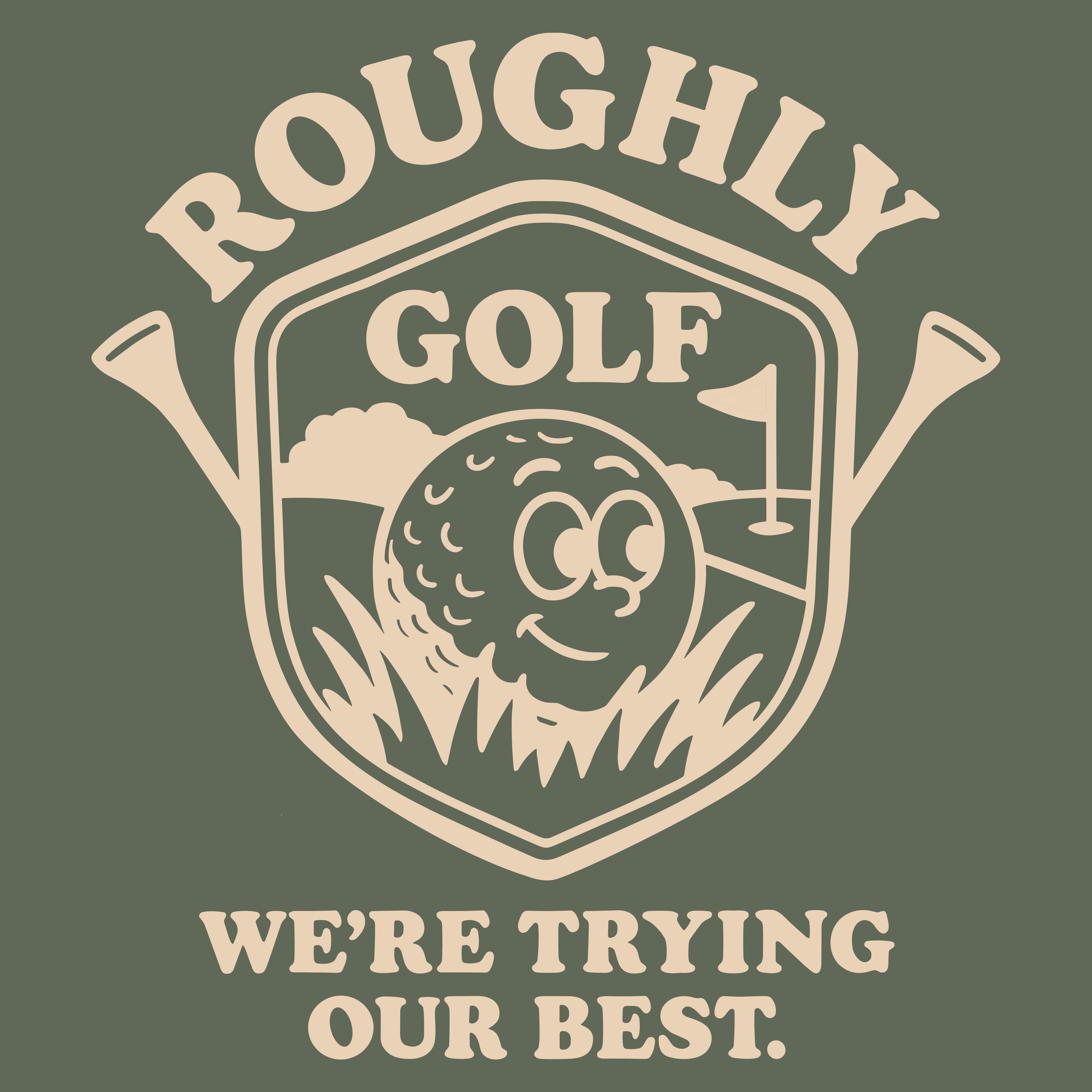 Rough Life Tee - Sage Green